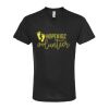 Unisex Poly-Rich V-Neck T-Shirt Thumbnail